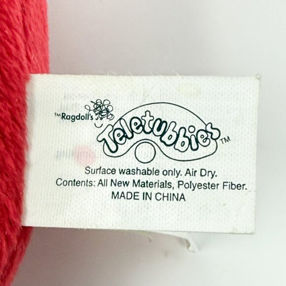 Vintage 2004 Play Along TELETUBBIES Tubby Talk & Learn 13" Po Red Plush Tested - Picture 9 of 13